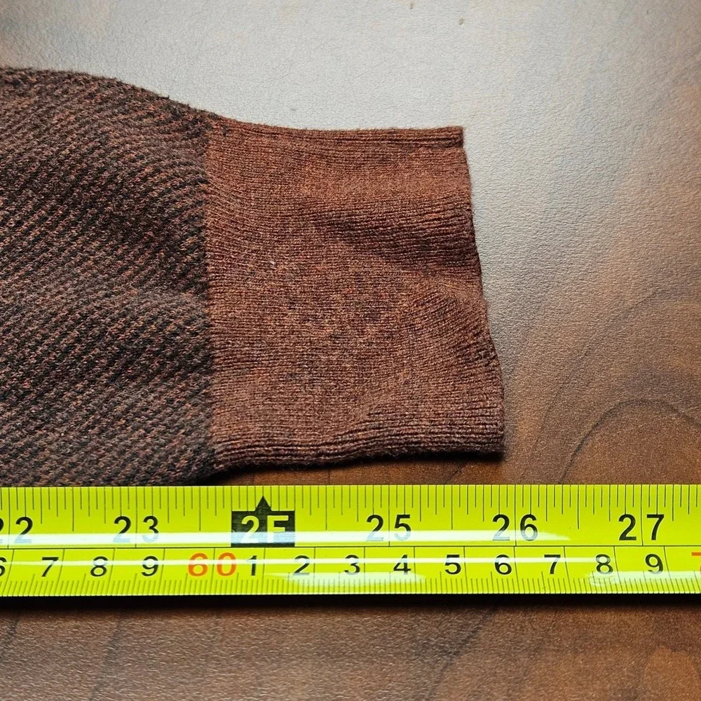 Jos. A. Bank Reserve Cotton Cashmere Quarter Zip Sweater Brown M Old Money‎ EUC